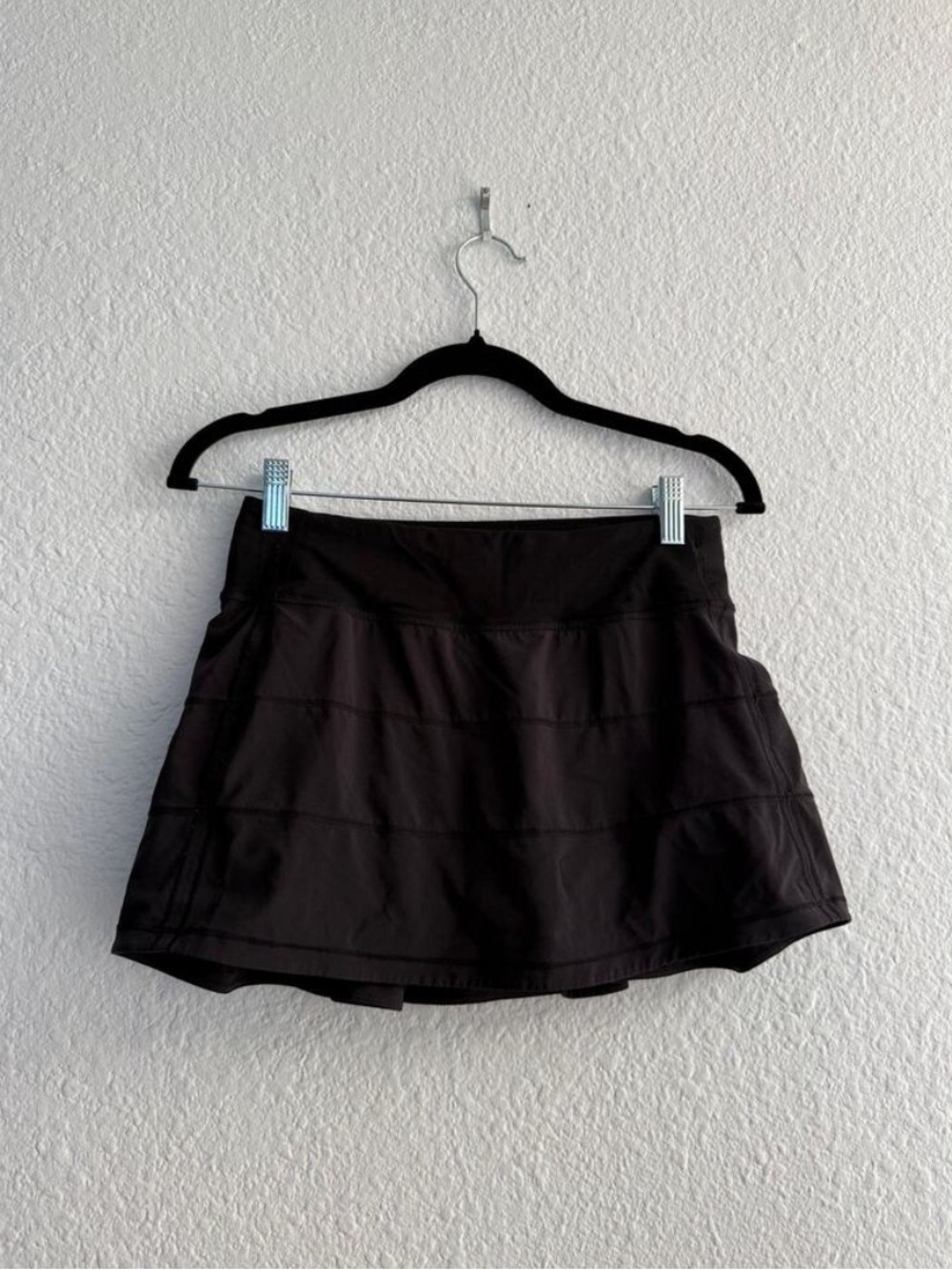 Lululemon Pace Rival Mid Rise Skirt Black Size 4 - Picture 3 of 5